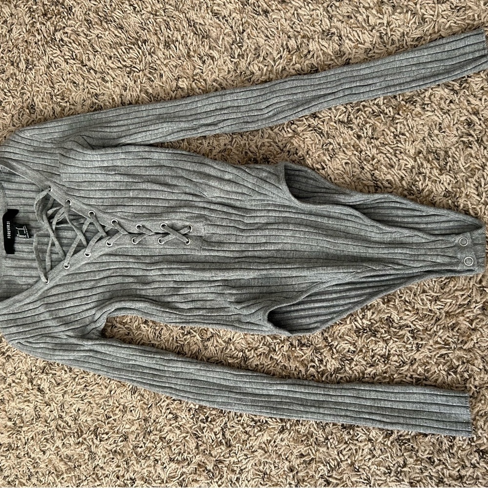 Forever 21 sweater body suit